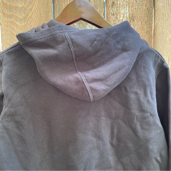 KANSAS CITY CHIEFS Boys Black Yellow Logo Hoodie Size Large - Picture 8 of 8